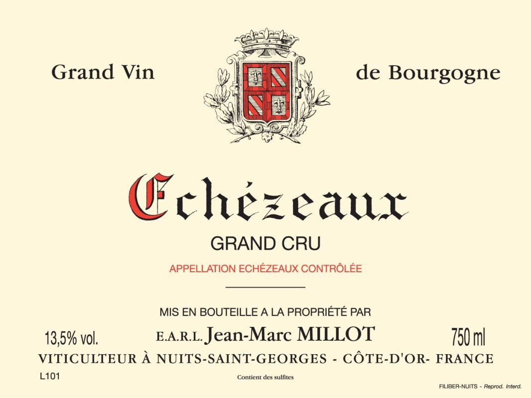 Jean-Marc Millot Echezeaux Grand Cru 2014 Front Label