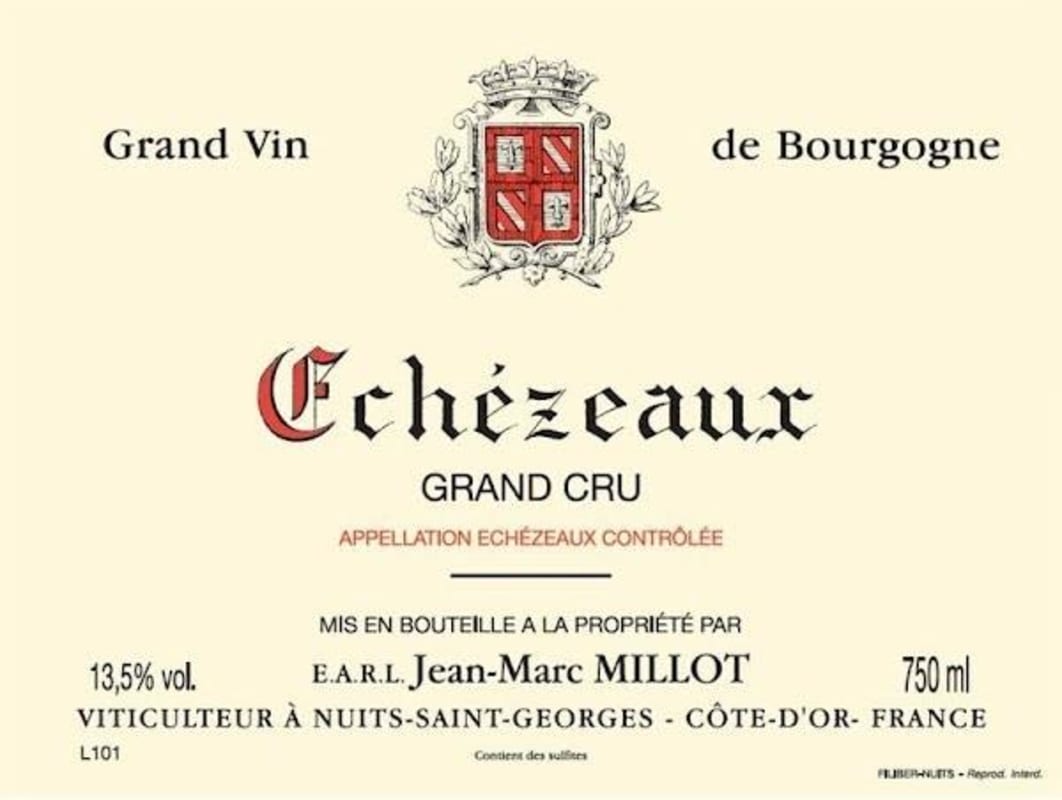 Jean-Marc Millot Echezeaux Grand Cru 2009 Front Label