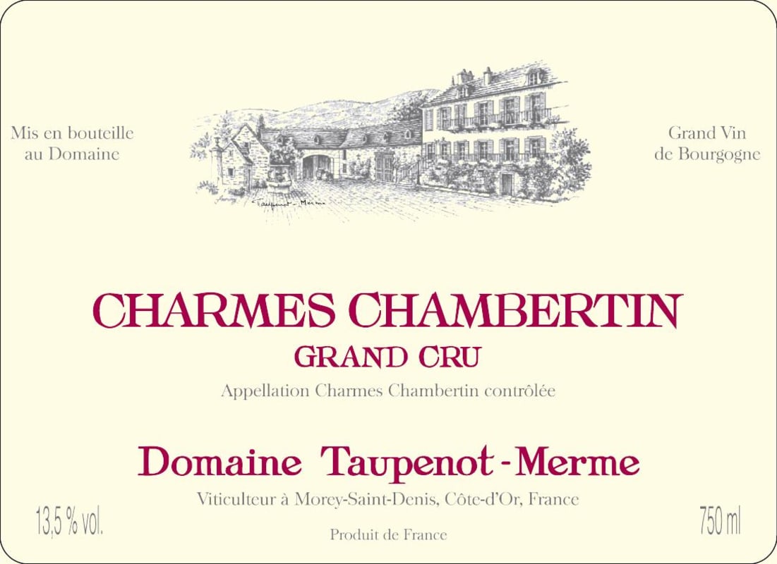 Domaine Taupenot-Merme Charmes-Chambertin Grand Cru 2012 Front Label