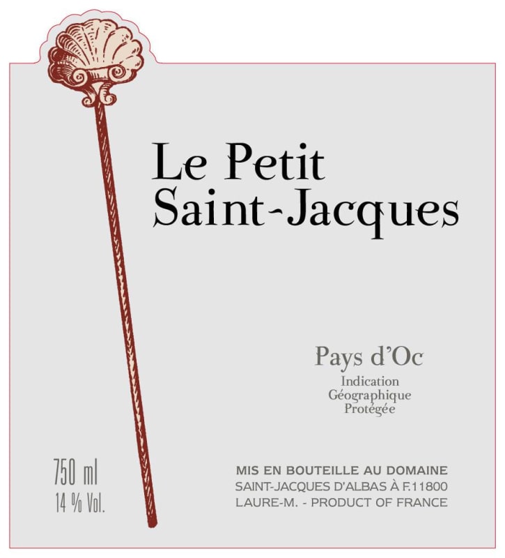 St Jacques d'Albas Le Petit Saint-Jacques Rouge 2011 Front Label