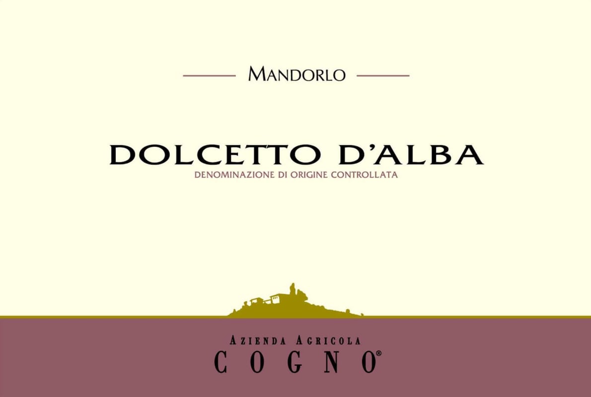 Elvio Cogno Dolcetto d'Alba 2012 Front Label