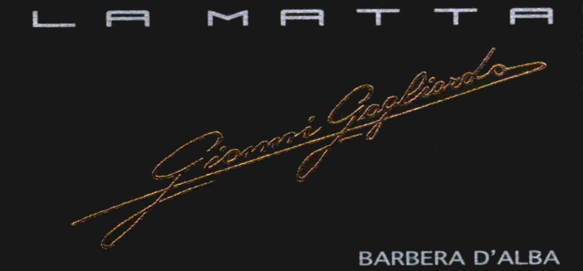 Gianni Gagliardo Barbera d'Alba La Matta 2004 Front Label