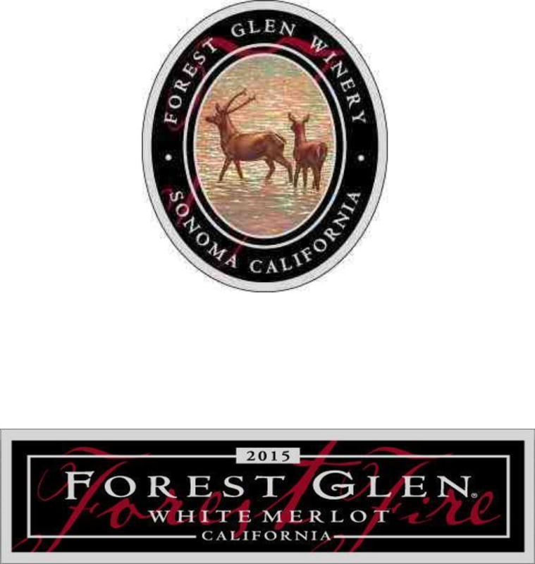 Forest Glen Forest Fire White Merlot 2015 Front Label