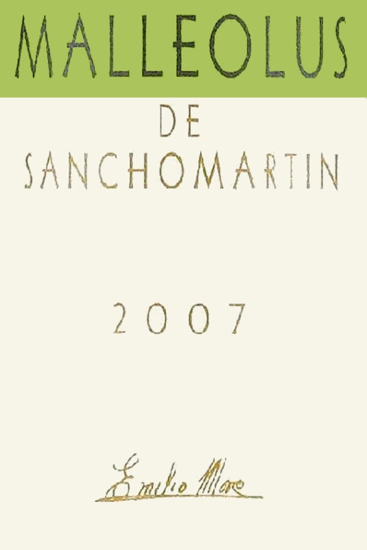 Emilio Moro Malleolus de Sanchomartin 2007 Front Label