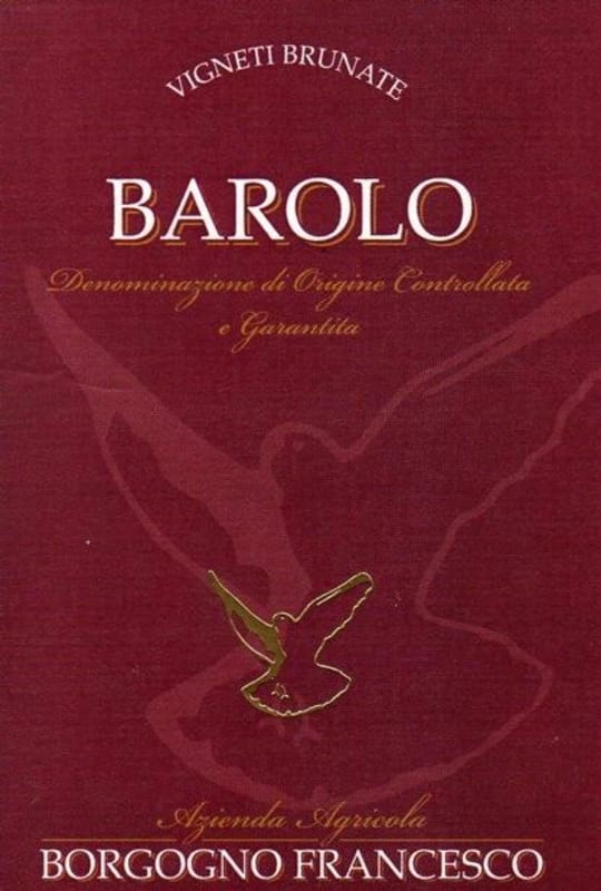 Francesco Borgogno Barolo Brunate 2009 Front Label