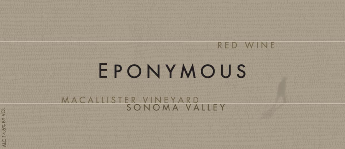 Eponymous MacAllister Vineyard Red 2008 Front Label