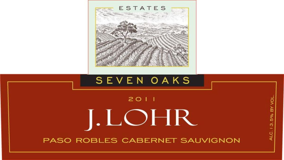 J. Lohr Estates Seven Oaks Cabernet Sauvignon 2011 Front Label