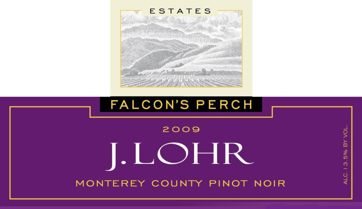 J. Lohr Estates Falcon's Perch Pinot Noir 2009 Front Label