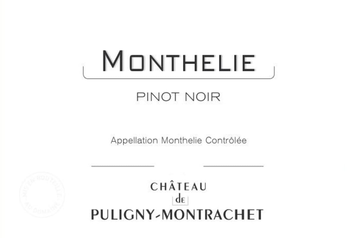 Chateau de Puligny-Montrachet Monthelie Rouge 2011 Front Label
