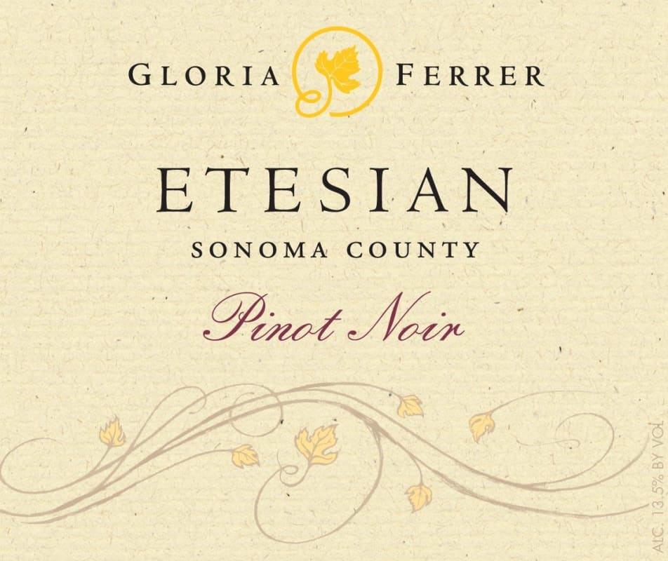 Gloria Ferrer Etesian Pinot Noir 2011 Front Label