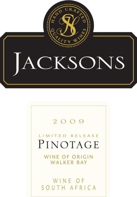 Stanford Hills Estate Jacksons Pinotage 2009 Front Label