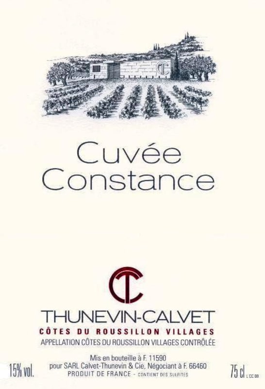 Calvet-Thunevin Cuvee Constance Red Blend 2012 Front Label