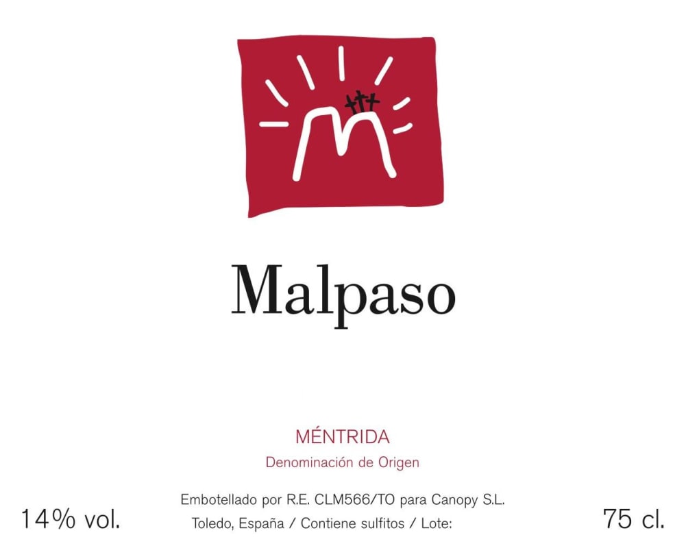 Canopy Malpaso 2014 Front Label