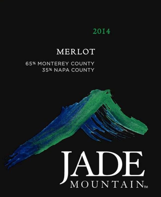 Jade Mountain Merlot 2014 Front Label