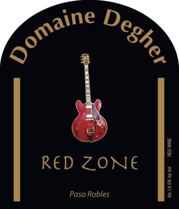 Domaine Degher Wines Red Zone 2008 Front Label