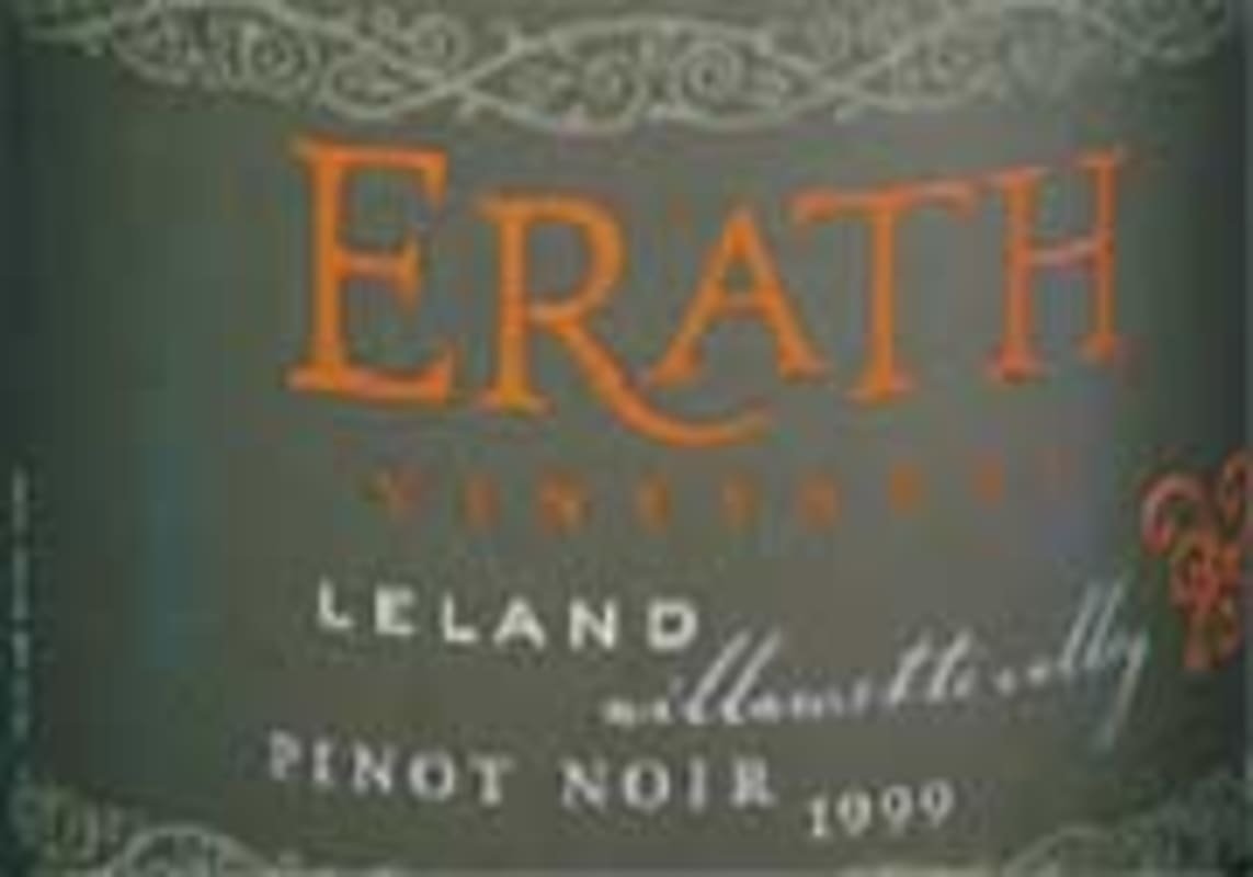 Erath Leland Vineyard Pinot Noir 1998 Front Label