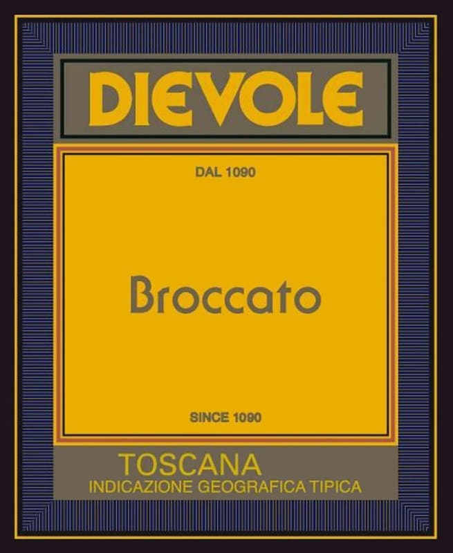 Dievole Toscana Broccatto 2009 Front Label