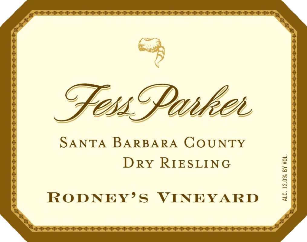 Fess Parker Rodney's Vineyard Dry Riesling 2013 Front Label
