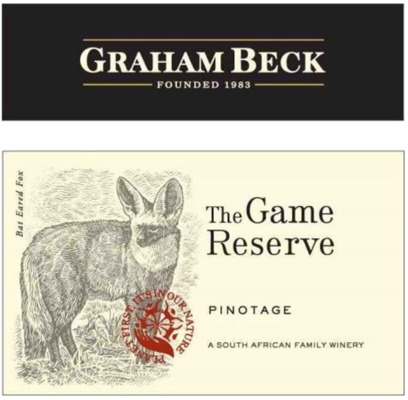 Rooiberg Winery Game Reserve Pinotage 2012 Front Label