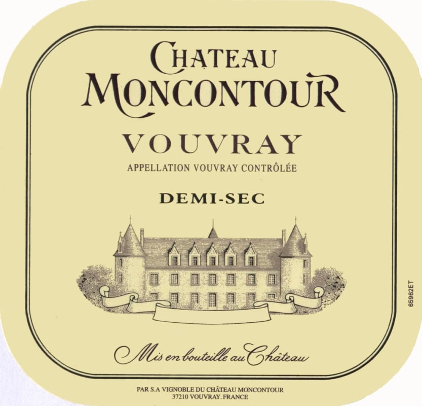 Chateau Moncontour Vouvray Demi-Sec 2014 Front Label