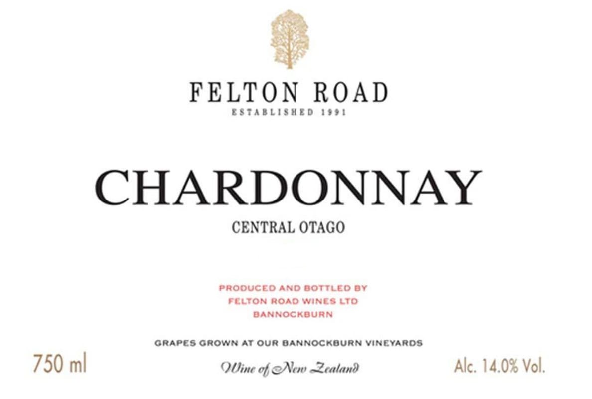 Felton Road Chardonnay 2013 Front Label
