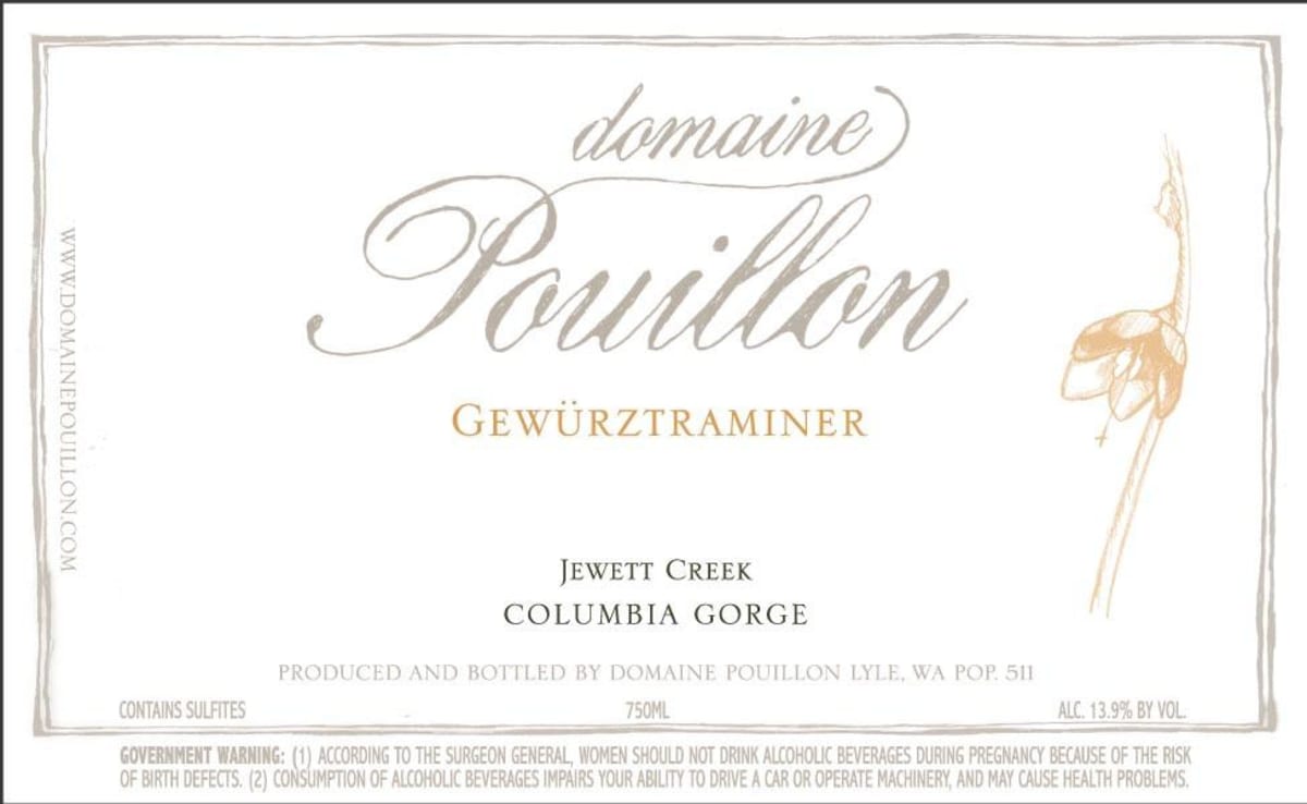 Domaine Pouillon Gewurztraminer 2011 Front Label