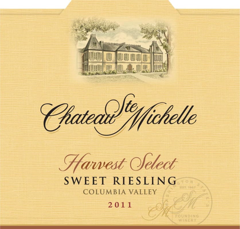 Chateau Ste. Michelle Harvest Select Sweet Riesling 2011 Front Label