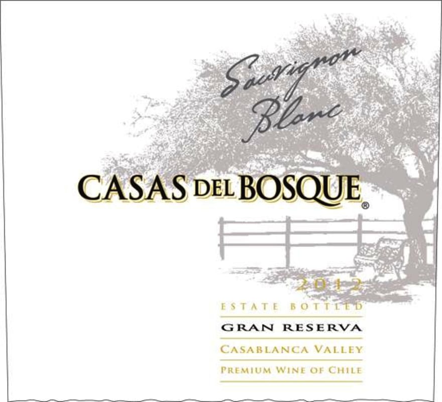 Casas del Bosque Gran Reserva Sauvignon Blanc 2012 Front Label
