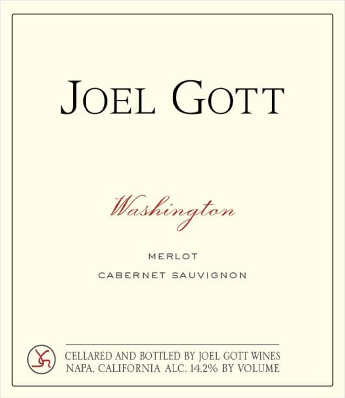 Joel Gott Washington Red 2013 Front Label