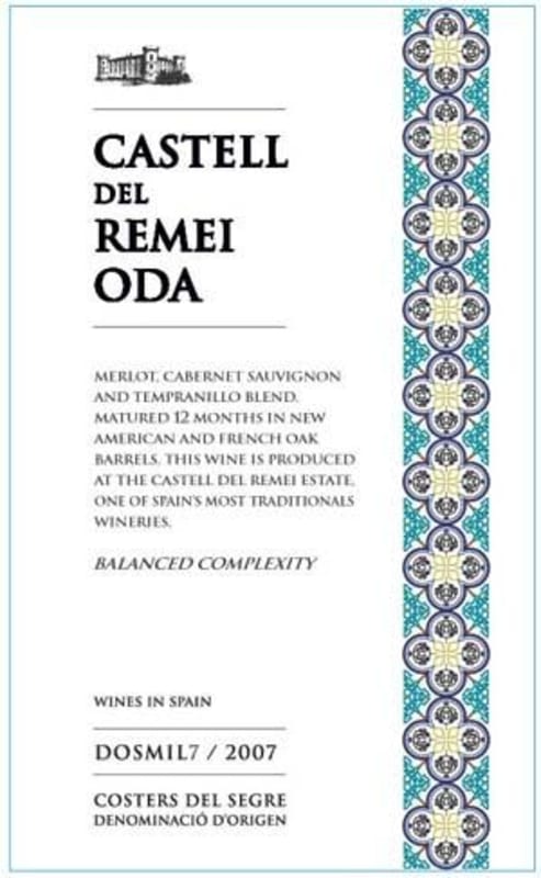 Castell del Remei Oda 2007 Front Label