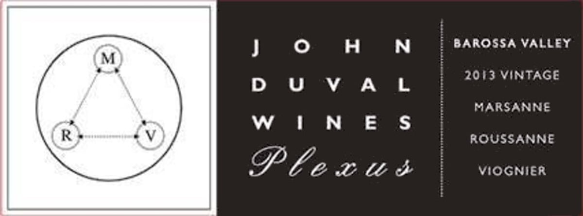 John Duval Plexus Marsanne Roussanne Viognier 2013 Front Label
