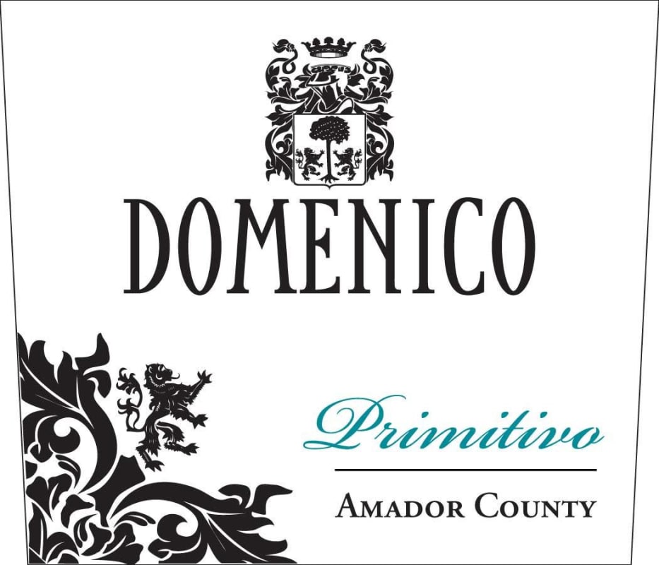 Domenico Wines Primitivo 2006 Front Label