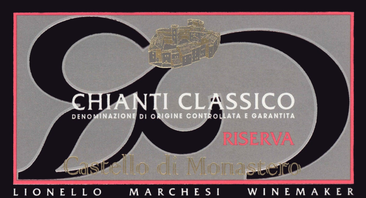 Castello di Monastero Chianti Classico Riserva 2000 Front Label