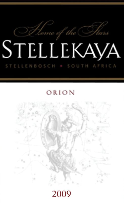 Stellekaya Orion 2009 Front Label