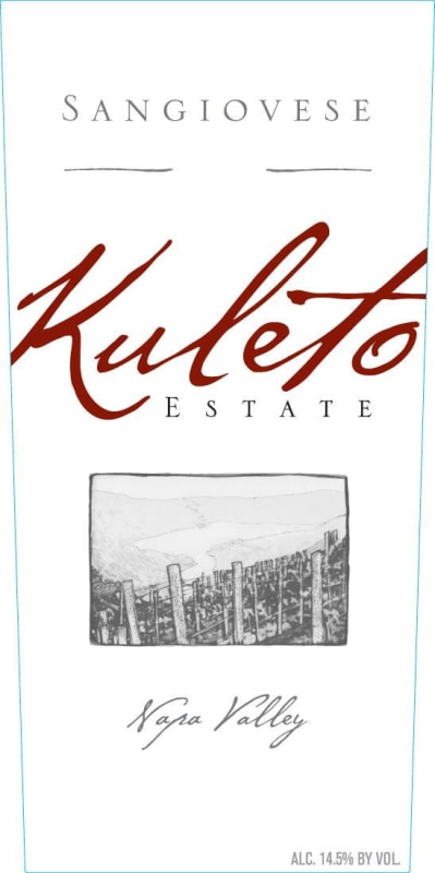 Kuleto Estate Sangiovese 2012 Front Label