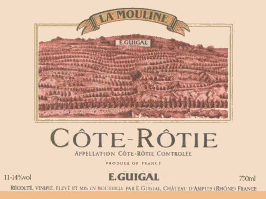 E. Guigal Cote Rotie La Mouline 2008 Front Label