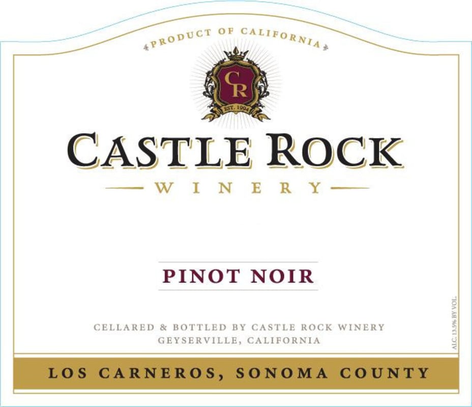 Castle Rock Pinot Noir 2013 Front Label
