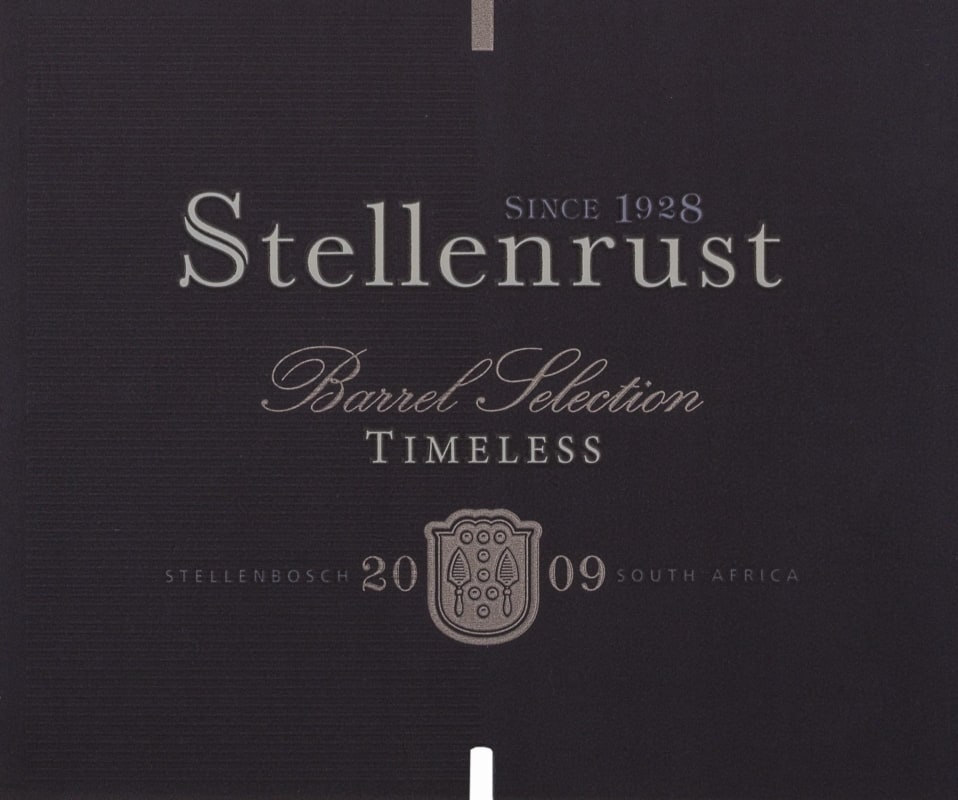 Stellenrust Wine Estate Timeless 2009 Front Label
