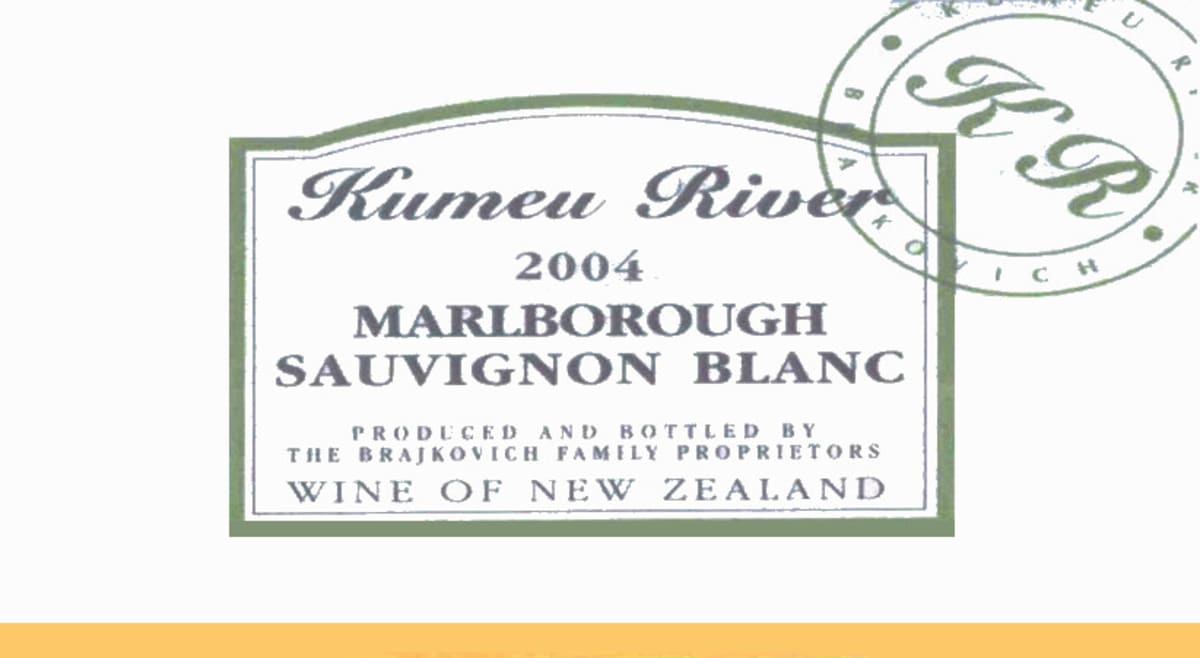Kumeu River Sauvignon Blanc 2004 Front Label
