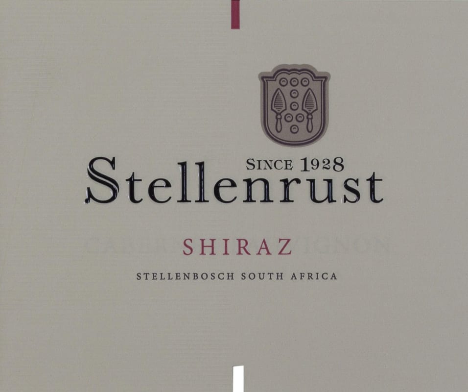 Stellenrust Wine Estate Shiraz 2013 Front Label