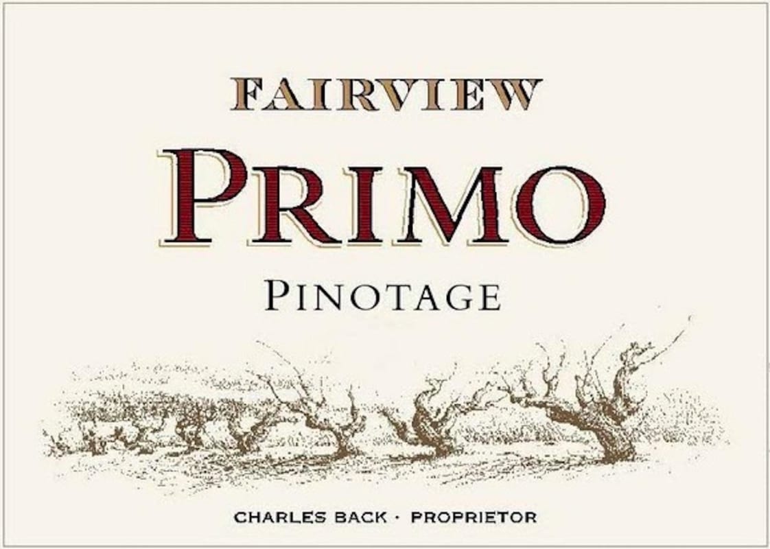 Fairview Primo Pinotage 2013 Front Label