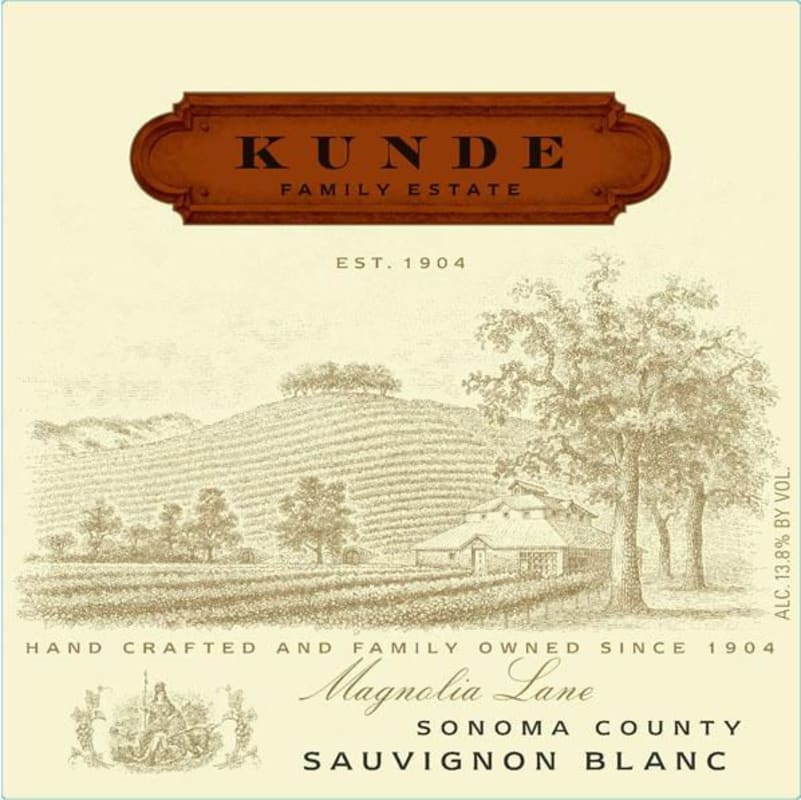 Kunde Magnolia Lane Sauvignon Blanc 2012 Front Label