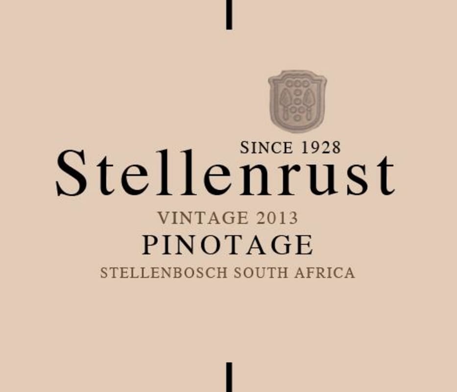 Stellenrust Wine Estate Pinotage 2013 Front Label