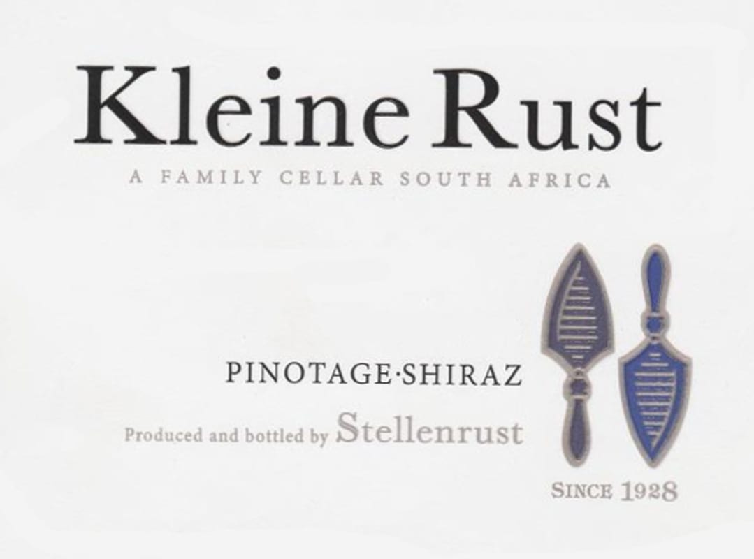 Stellenrust Wine Estate Kleine Rust Pinotage Shiraz 2015 Front Label
