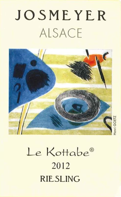 Josmeyer Le Kottabe Riesling 2012 Front Label