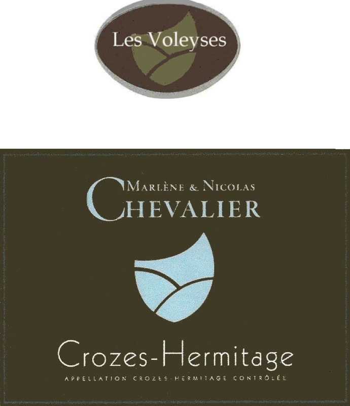 Cave Chevalier Crozes Hermitage Les Voleyses Rouge 2012 Front Label