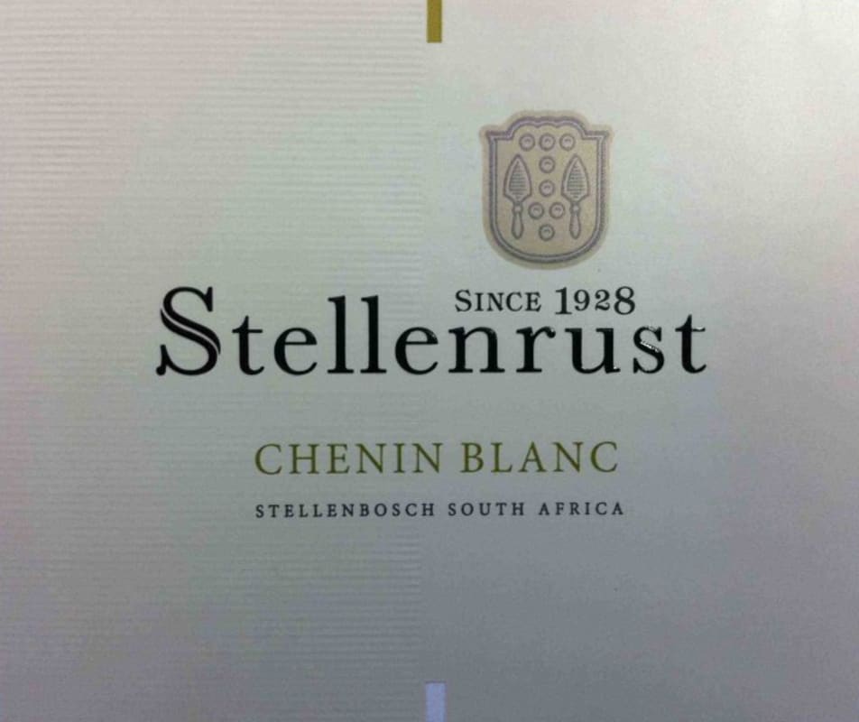 Stellenrust Wine Estate Chenin Blanc 2016 Front Label