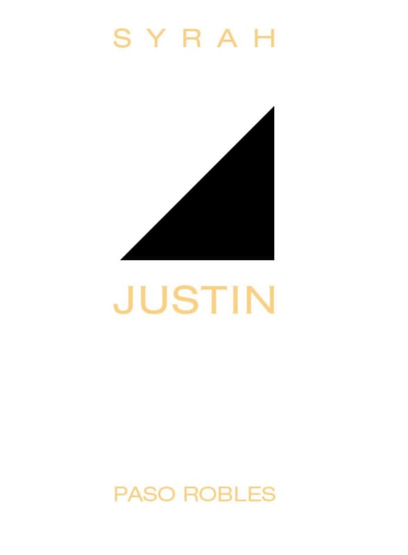Justin Paso Robles Syrah 2014 Front Label