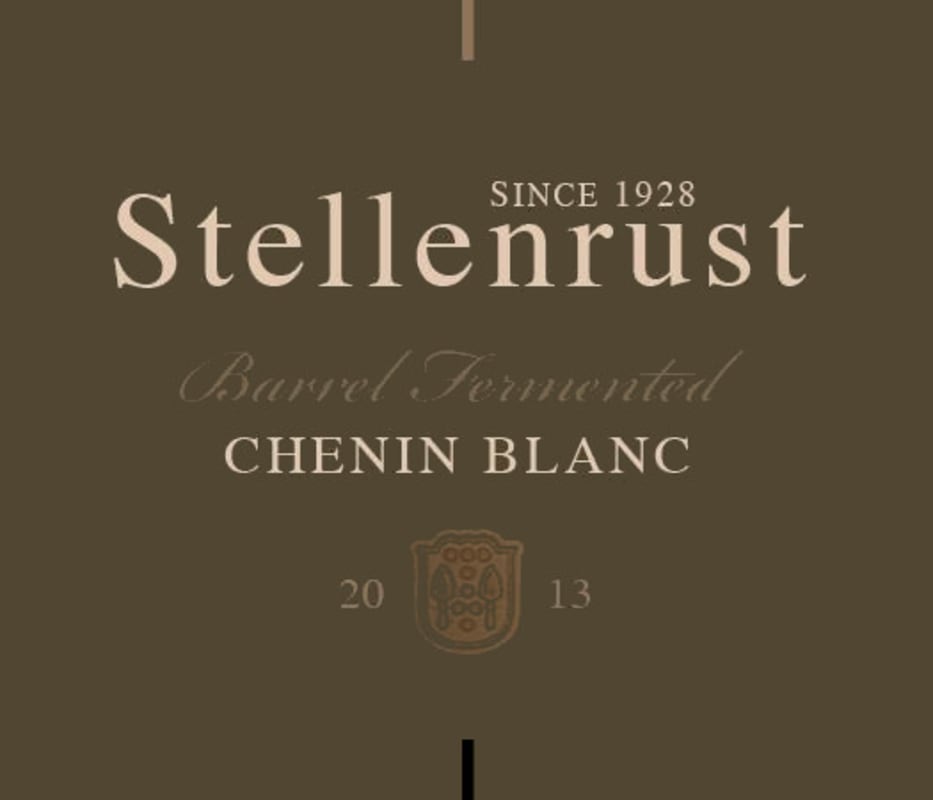 Stellenrust Wine Estate Barrel Fermented Chenin Blanc 2013 Front Label