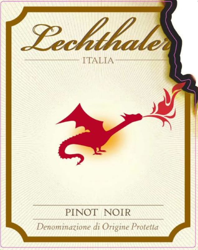 Lechthaler Pinot Noir 2013 Front Label
